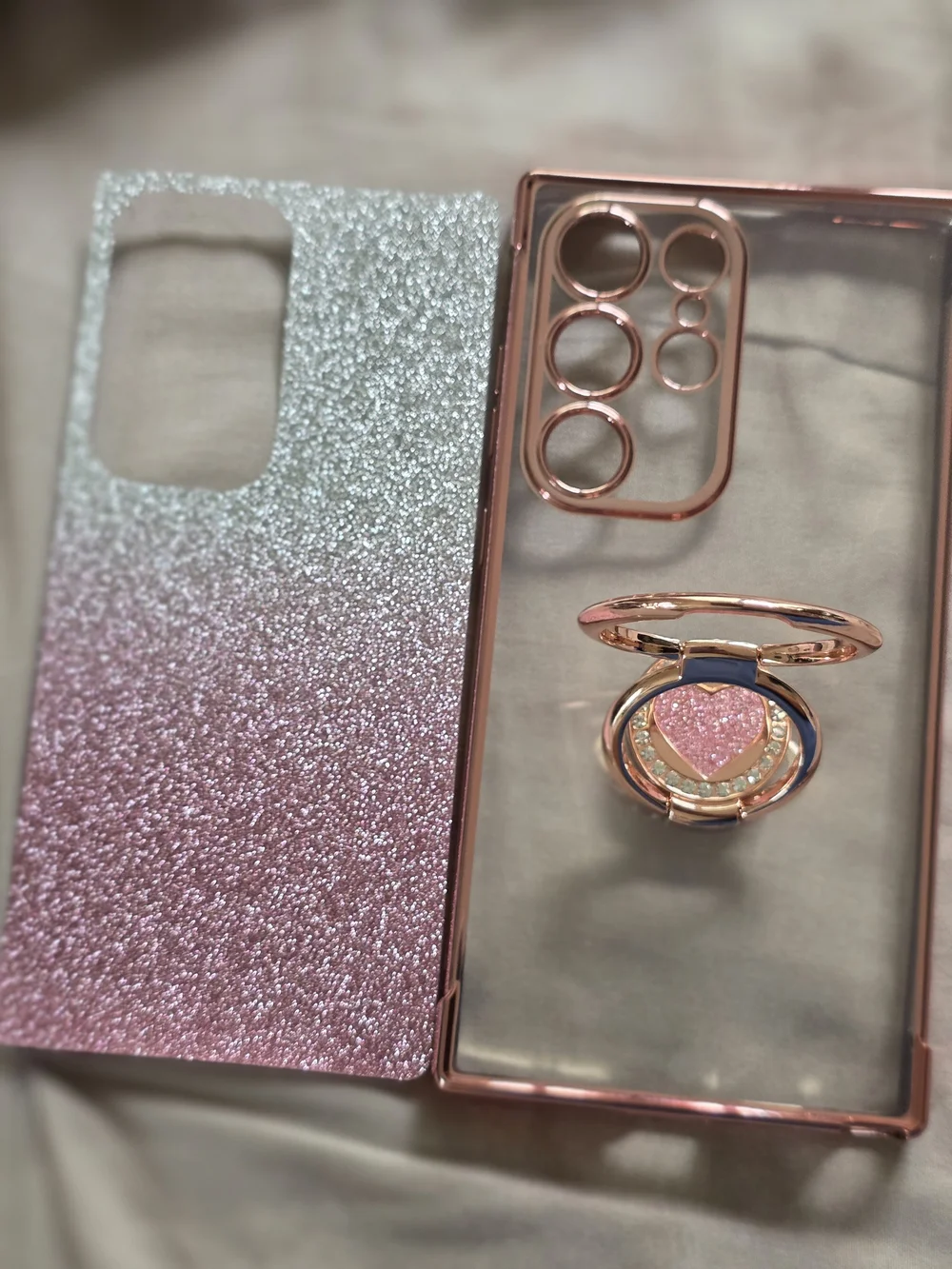 Pink 🩷 Sparkle Samsung S24 Ultra Phone Case With Charm